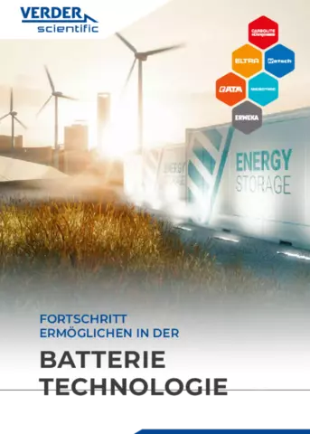 FLYER:  Verder Scientific: Fortschritt ermöglichen in der Batterie-Technologie