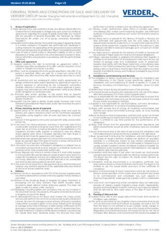 General Terms & Conditions