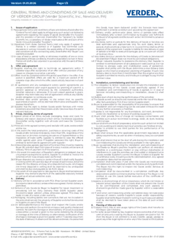 General Terms & Conditions
