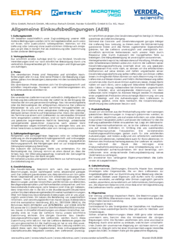 Purchasing Conditions